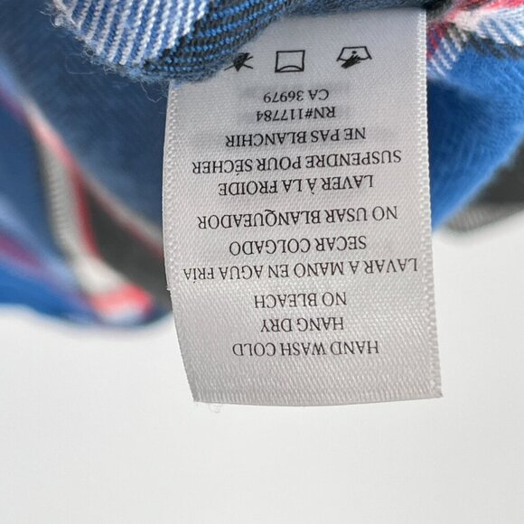 Rails Hunter Blue Black Red Flannel Button Down Shirt Size Large - Picture 7 of 9